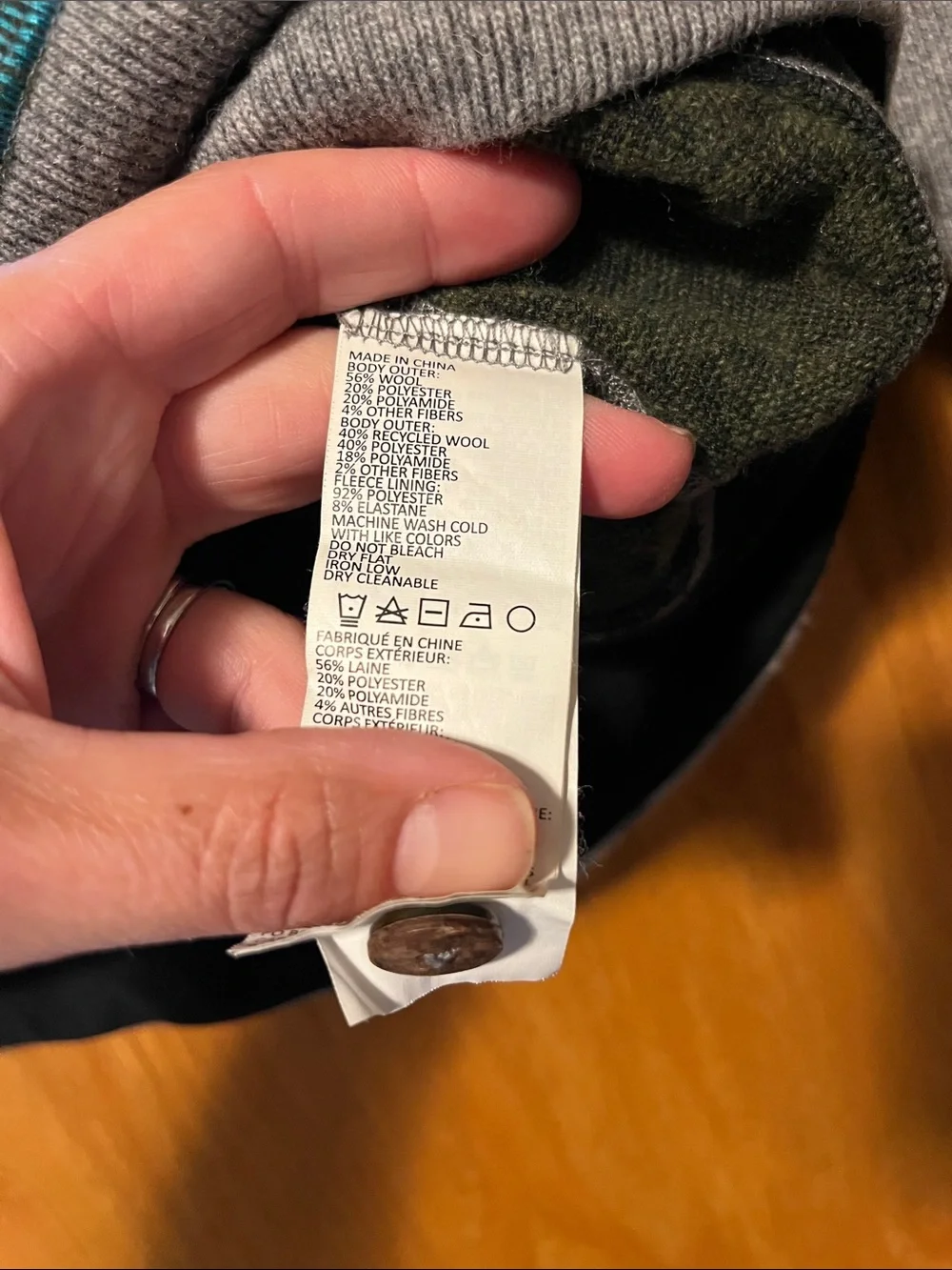 Prana Olive Green & Gray Women's Crewneck Sweater